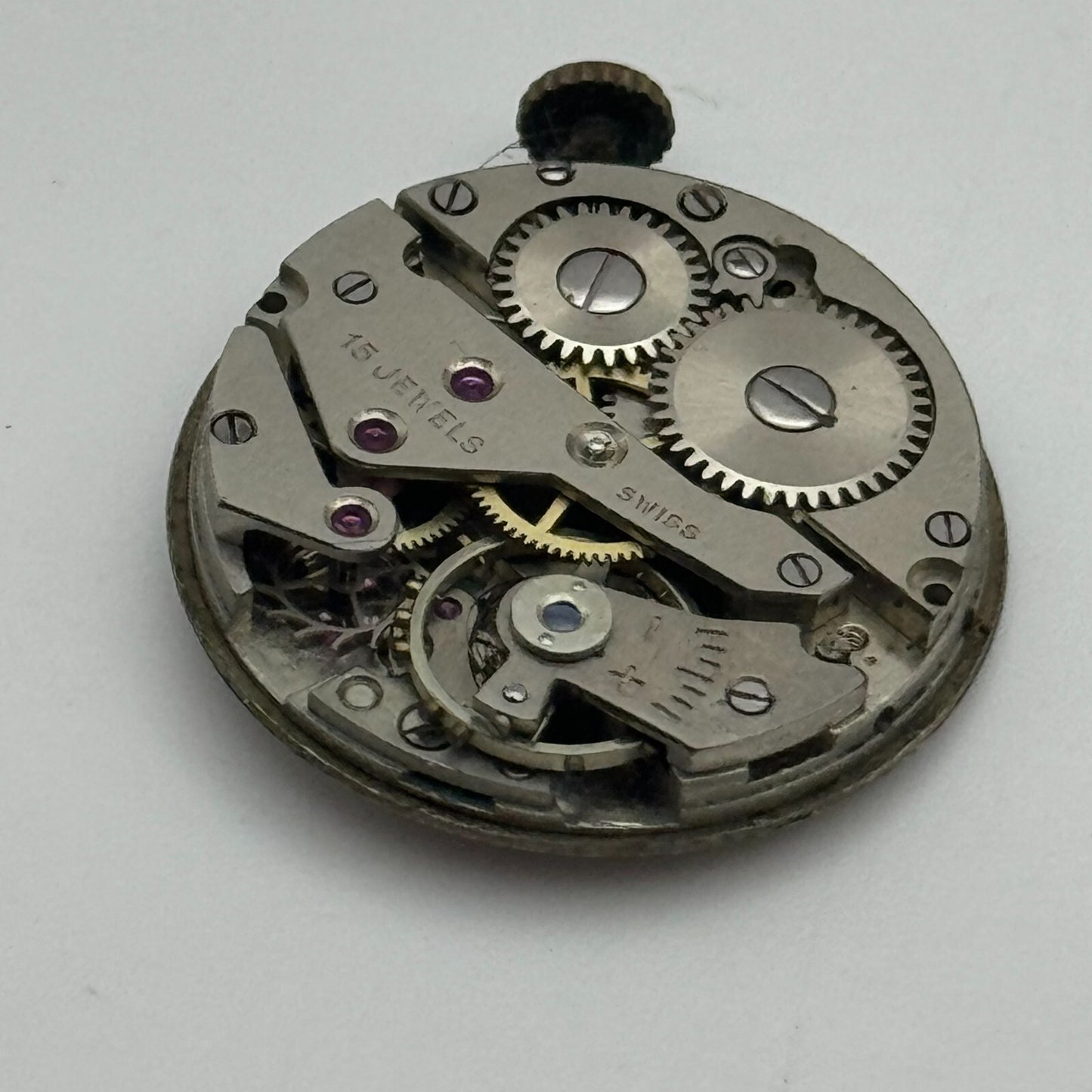 23.6mm AS 1123 1124 Manual Wind 15 Jewels Watch Movement Swiss Vintage PARTS