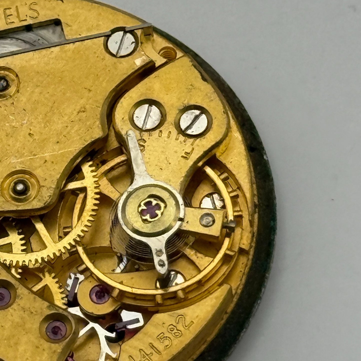 Smiths De Luxe 15 Jewels Shockproof Watch Movement Manual Wind Parts 26.8mm