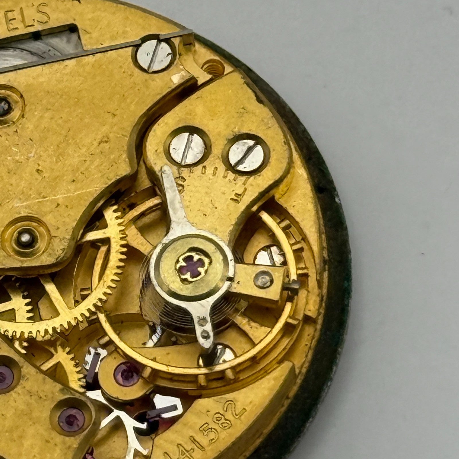 Smiths De Luxe 15 Jewels Shockproof Watch Movement Manual Wind Parts 26.8mm