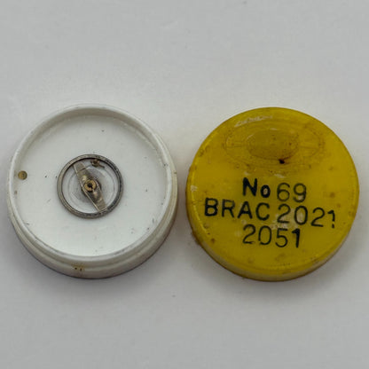 BRAC 2021 2051 Balance Wheel Complete And Spring 69 Watch Movement Parts NOS