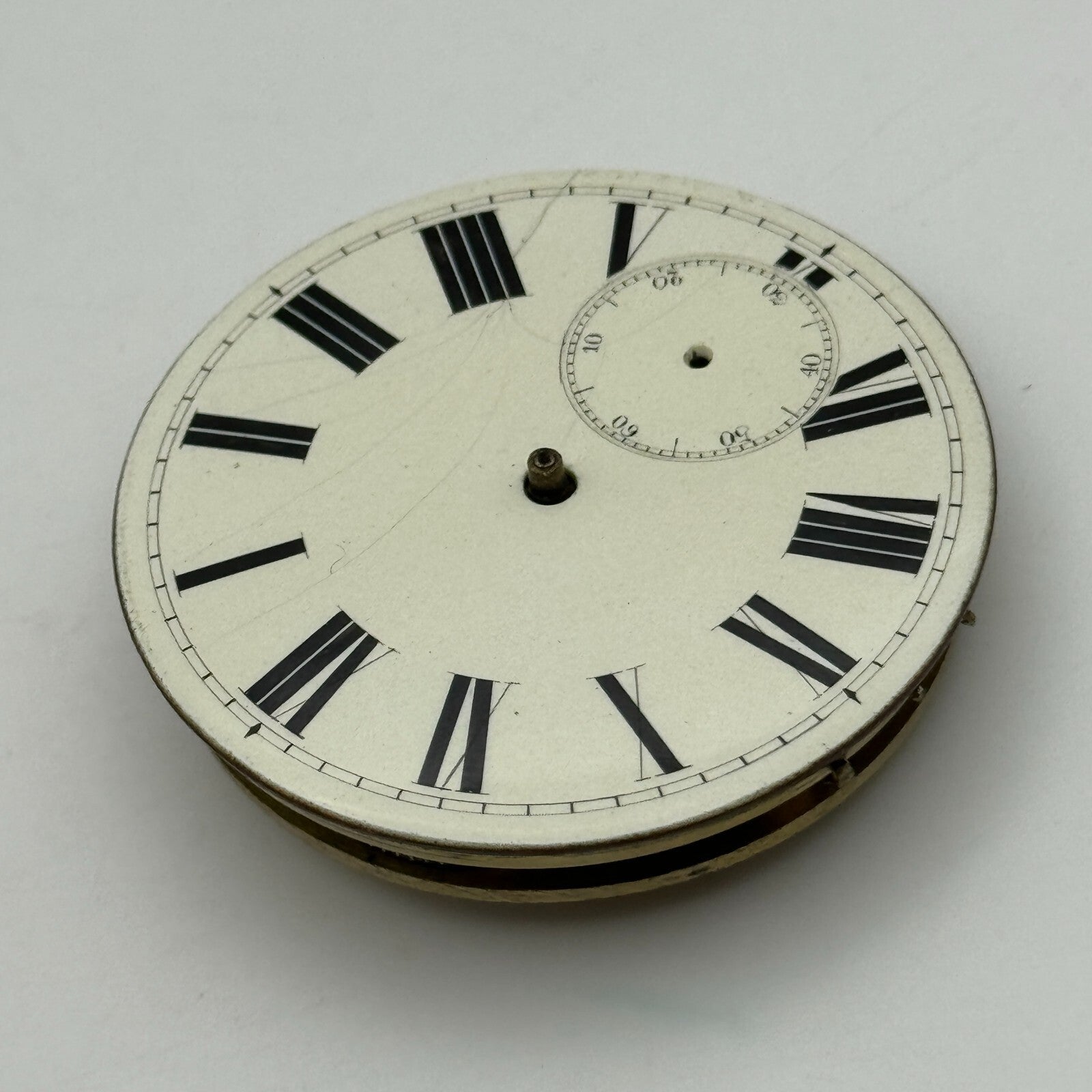 46.4mm Antique Four Pair Jewelled Unique Key Wound Pocket Watch Movement PARTS