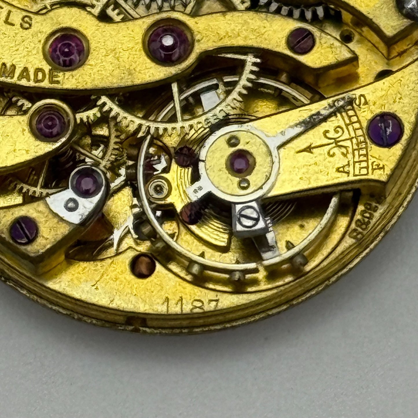 25.3mm Vintage Longines 11.87 Good Balance Manual Wind Watch Movement PARTS