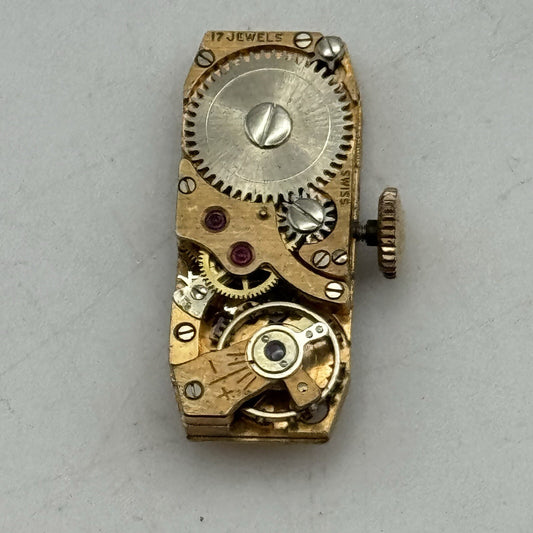 8.9mm Small Varbar Tank Watch Movement Dial Hands Restoration Repair Bal Ok