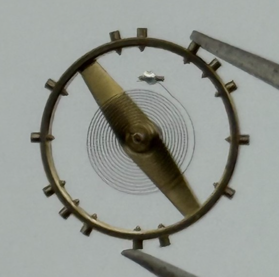 AS 1700-3 Balance Wheel Complete And Spring  1165 M Watch Movement Parts NOS