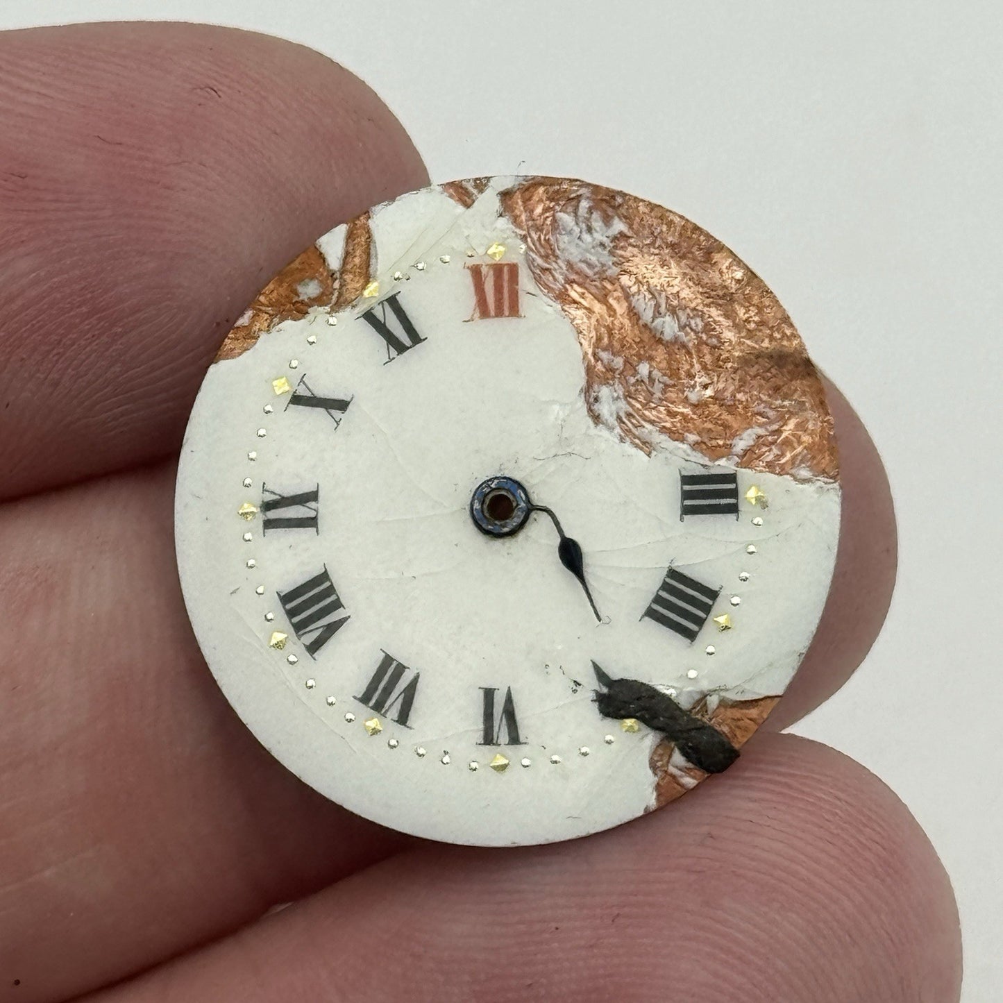 25.7mm Early ROLEX Rebberg Depose 15 Jewels Antique Watch Movement PARTS SPARES
