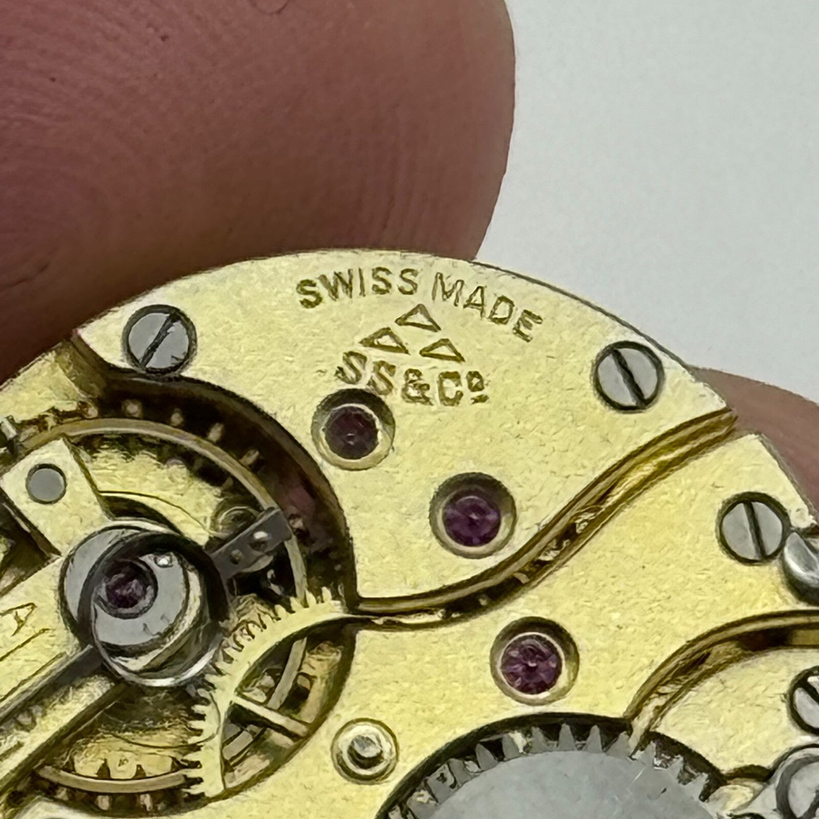 22.6mm High Grade Stauffer S S & Co 253 Swiss Watch Movement Vintage PARTS SPARE
