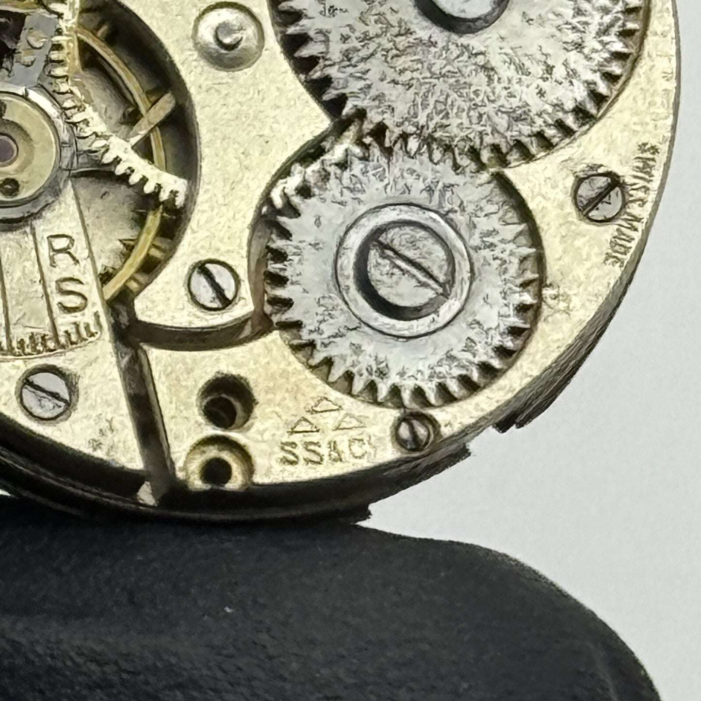 23.5mm Stauffer S S & Co Military Dial Movement Hands Swiss Parts Repair