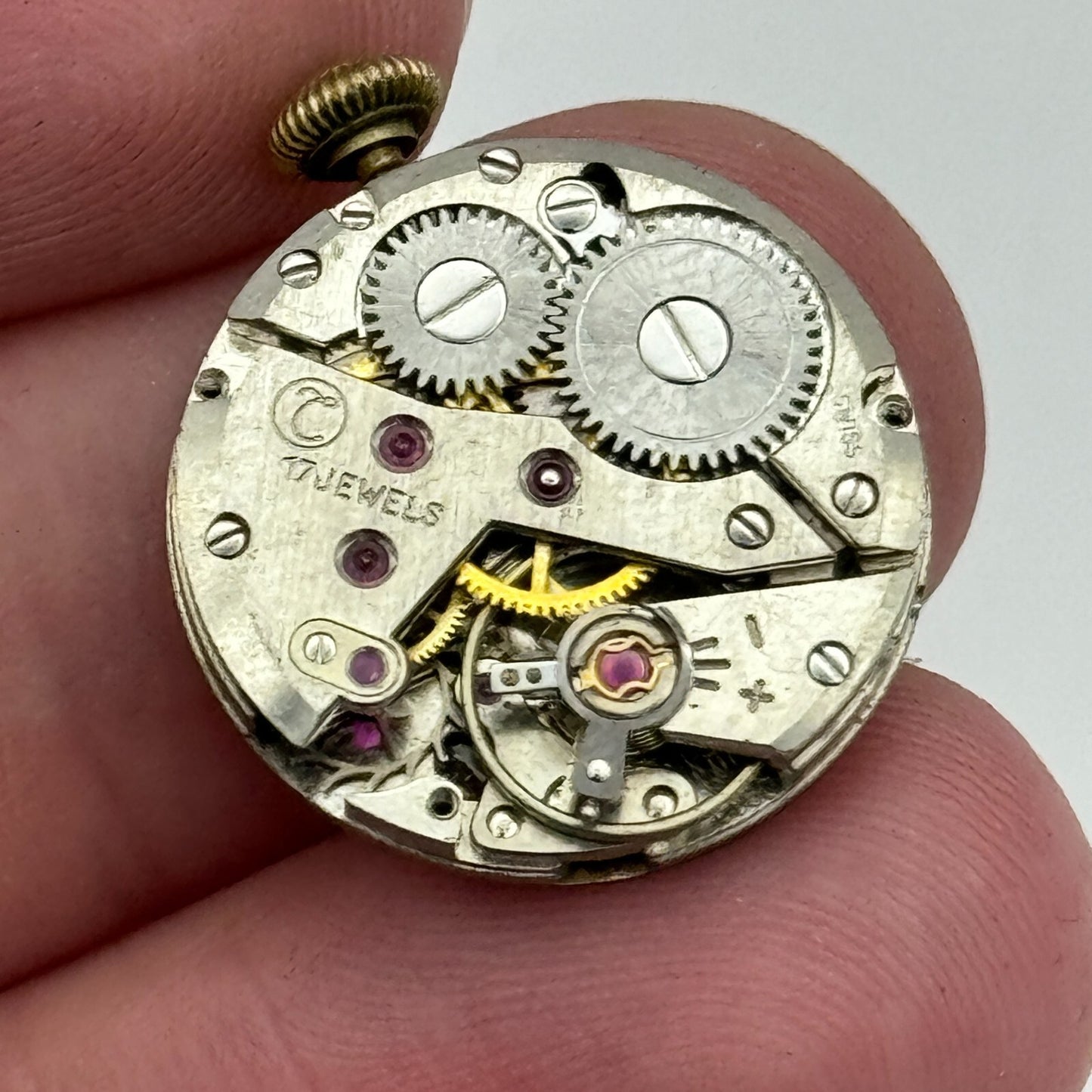 19.6mm Majex UT Unitas 6360 Runs Shortly Manual Wind Swiss Watch Movement PARTS