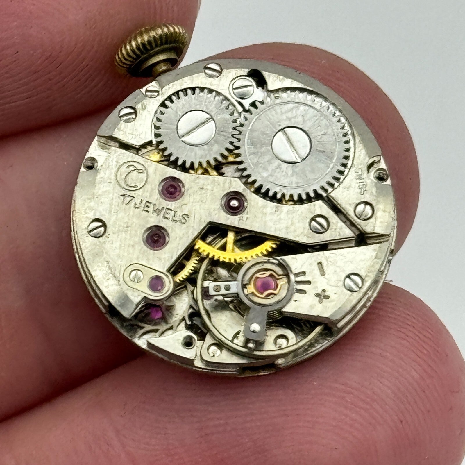 19.6mm Majex UT Unitas 6360 Runs Shortly Manual Wind Swiss Watch Movement PARTS