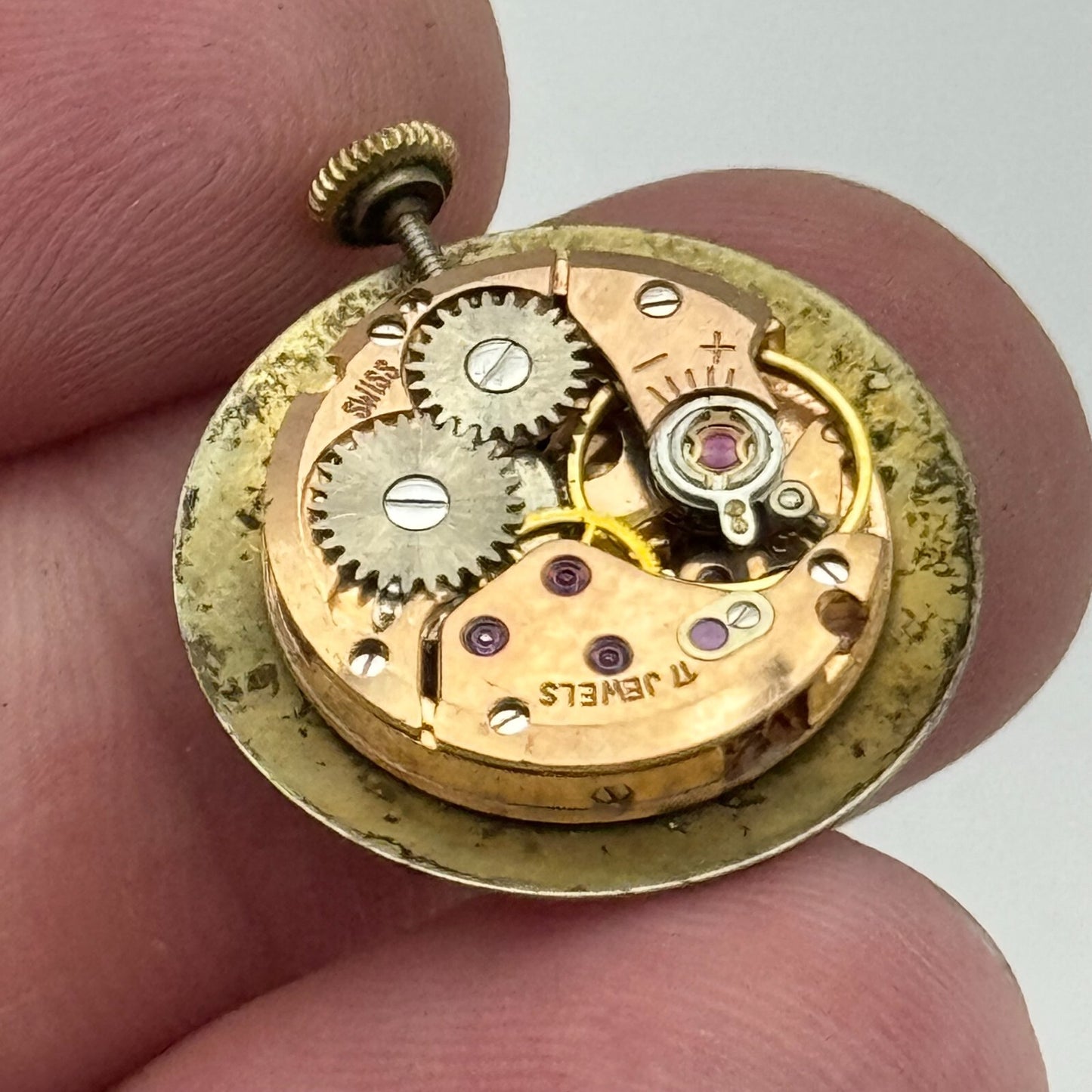 19.7mm Running Waltham ETA 2412 Ladies Manual Wind Swiss Watch Movement PARTS