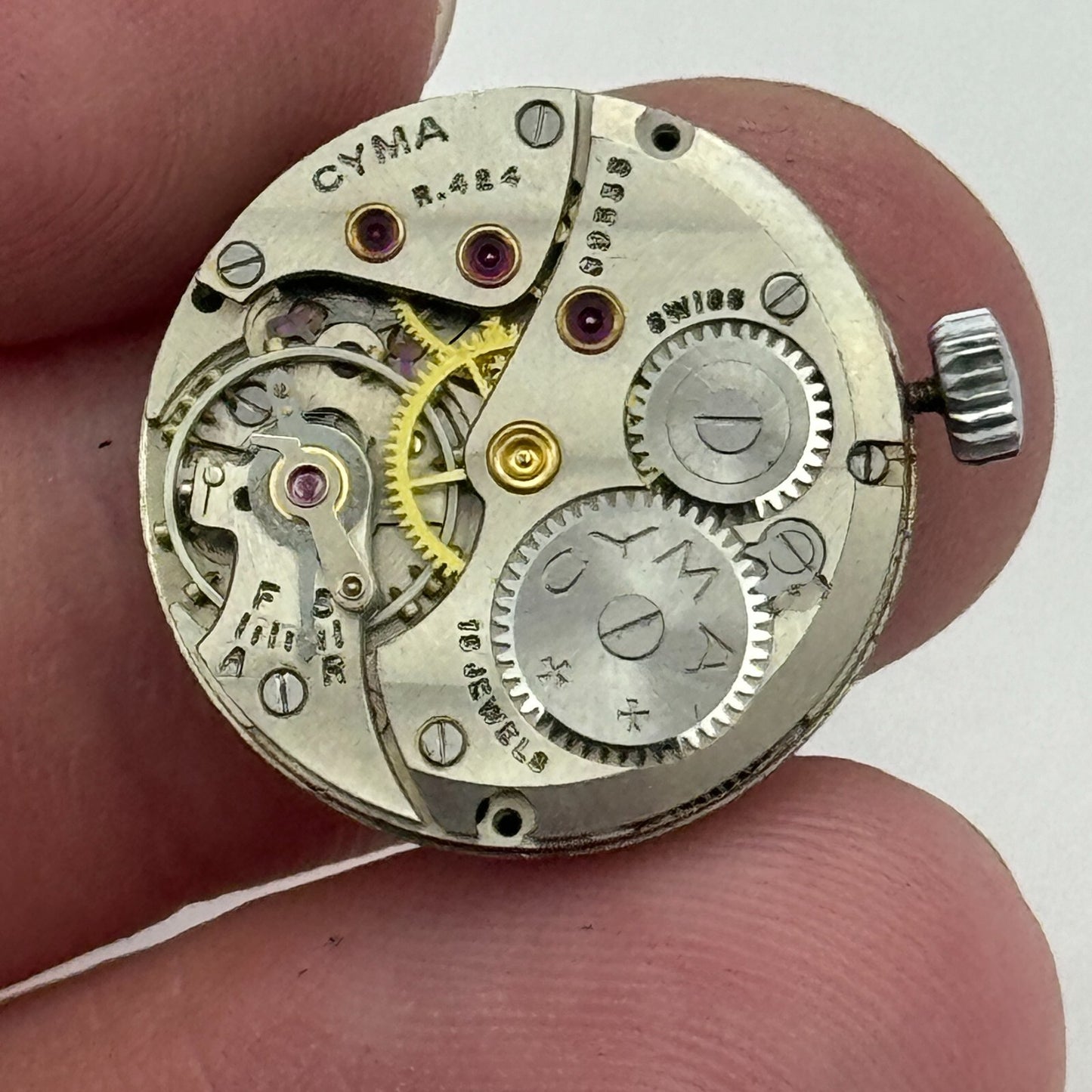 19.7mm Ladies Cyma R.424 Balance Ok Nice Finish Sub Seconds Watch Movement PARTS