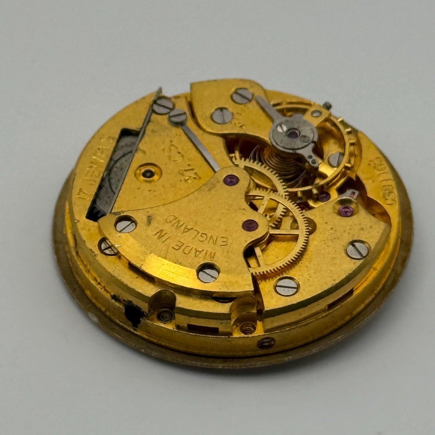 Smiths 27.CS. De Luxe Watch Movement Manual Wind Vintage Parts Repair 26.9mm