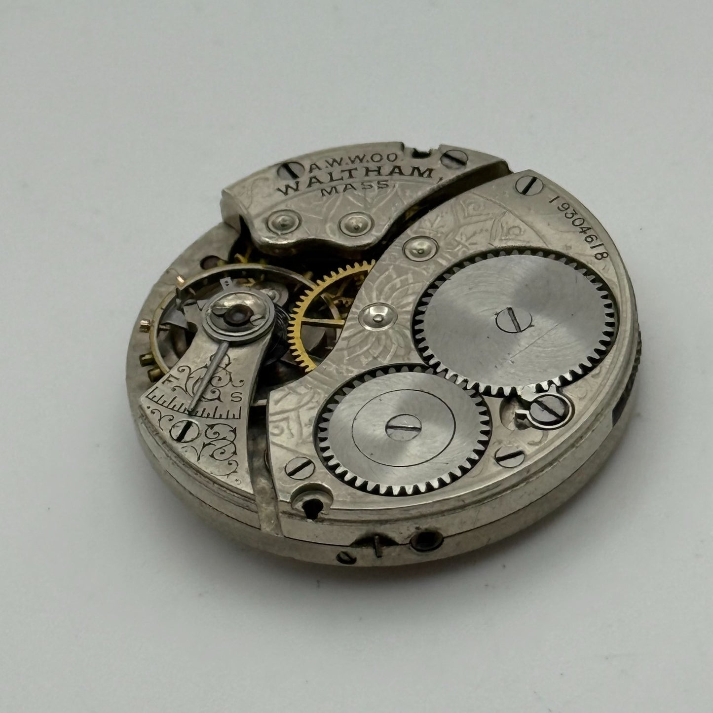 Waltham Grade 310 Model 1900 American Watch Movement 3/0s Parts Repair