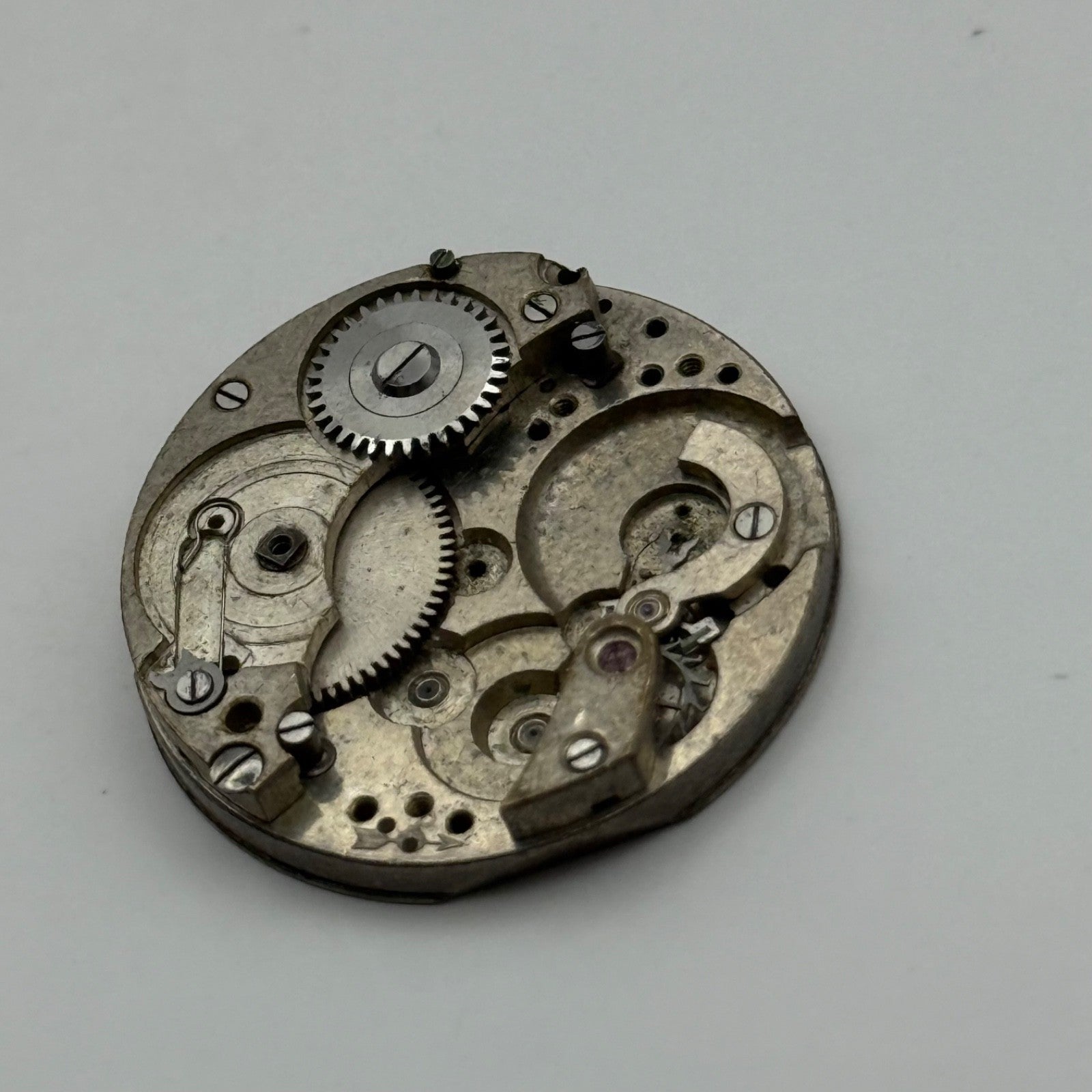 Patent 51482 Watch Movement Manual Wind Vintage Incomplete Parts Repair 24.8mm