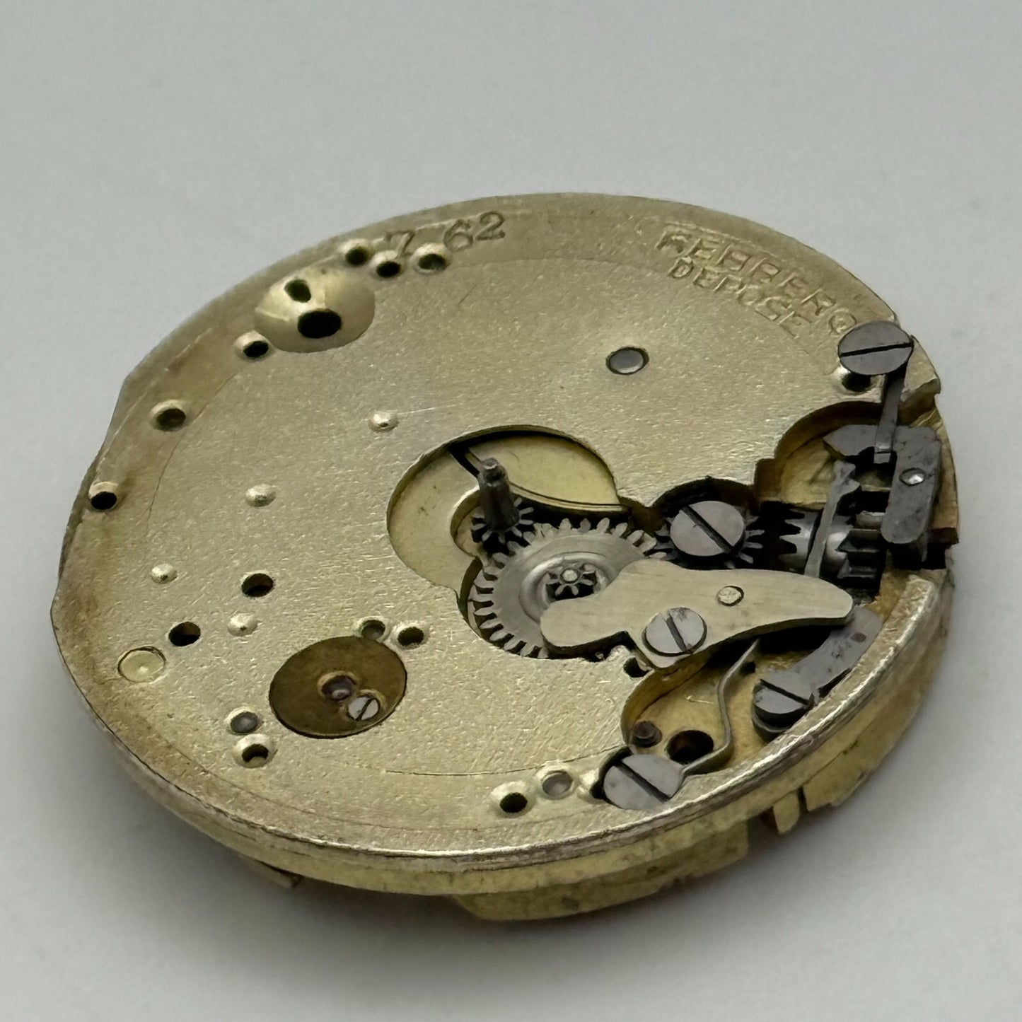 24.3mm Rolex Rebberg Depose 7 Jewels Vintage Antique Watch Movement PARTS REPAIR
