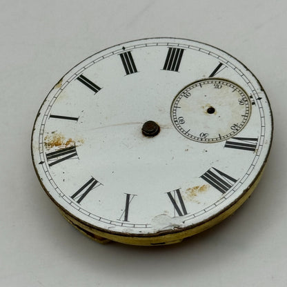 43.4mm Antique R Stewart Argyle & Buchanan Glasgow Pocket Watch Movement PARTS