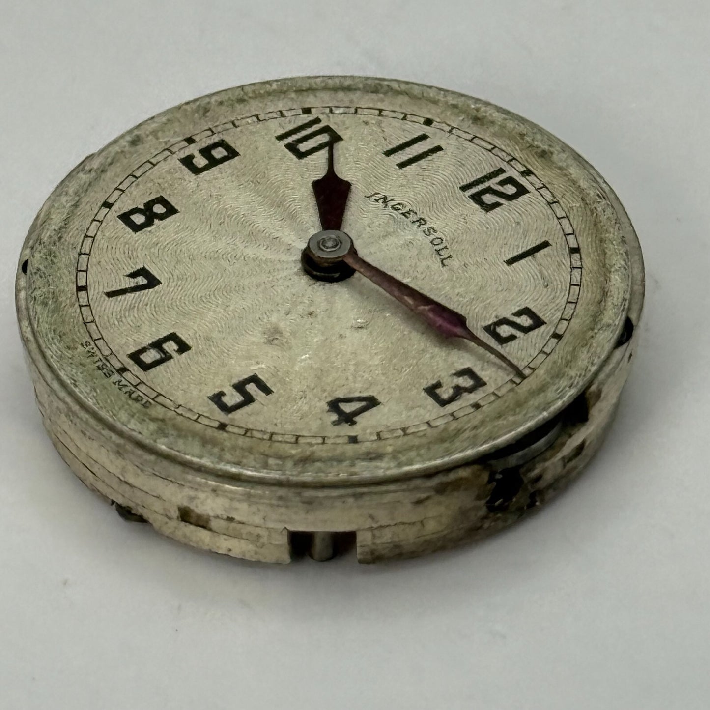 23.2mm Vintage Ingersoll Gem 15 Rubies Manual Wind Watch Movement PARTS REPAIR