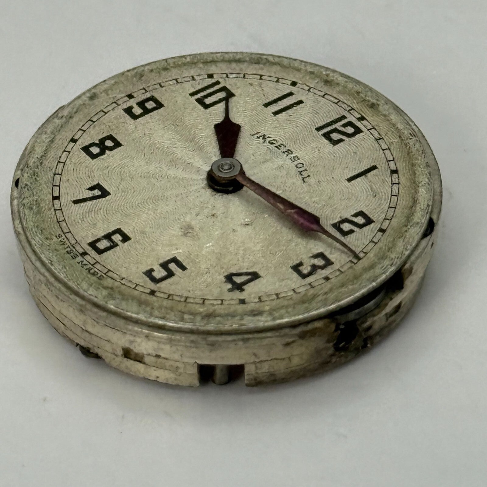 23.2mm Vintage Ingersoll Gem 15 Rubies Manual Wind Watch Movement PARTS REPAIR