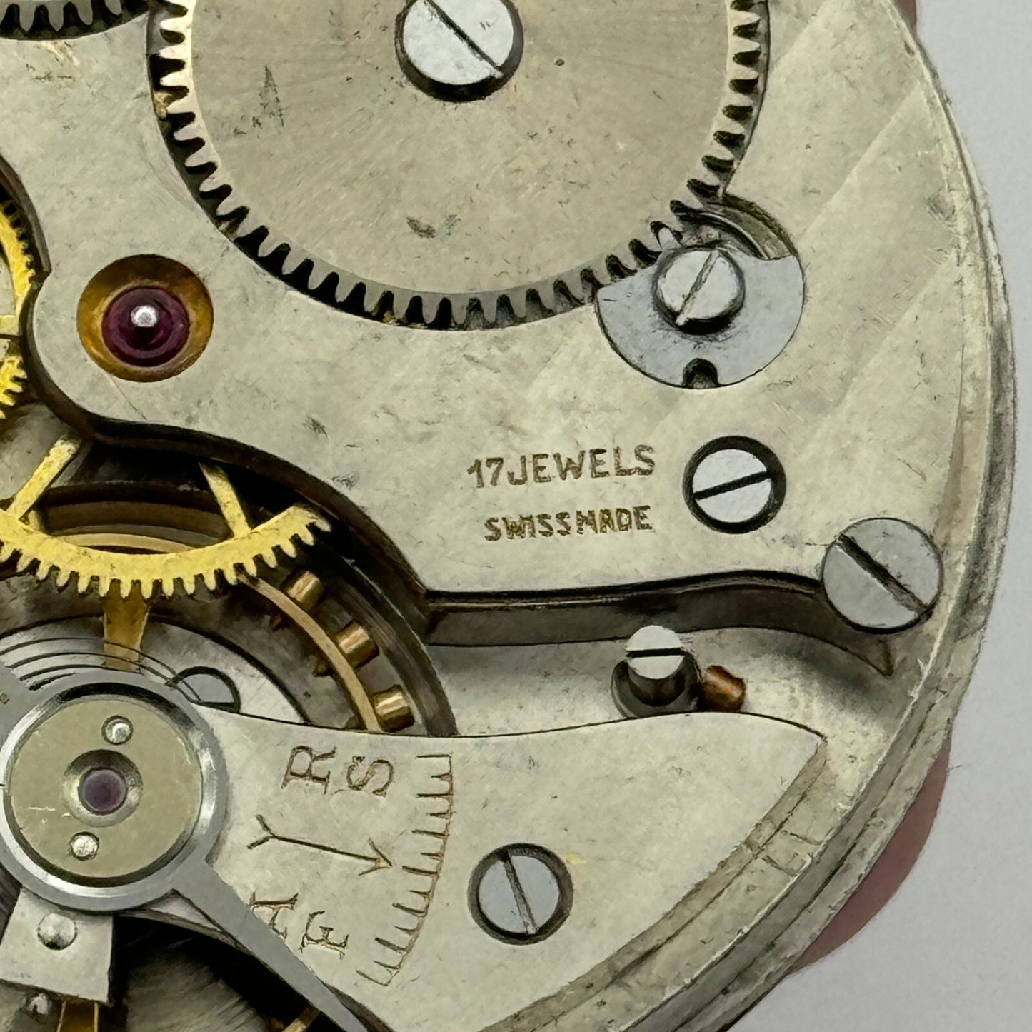 43mm Good Quality Roldor 17 Jewels Hunter Swiss Pocket Watch Movement FOR PARTS