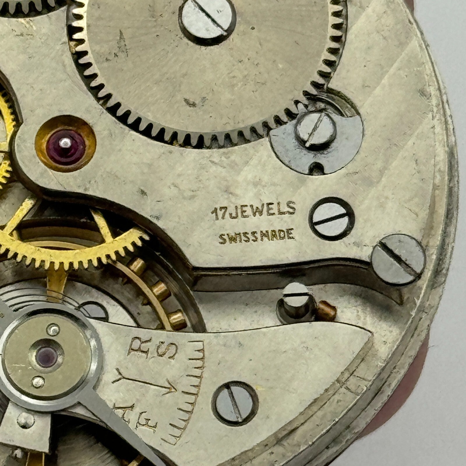 43mm Good Quality Roldor 17 Jewels Hunter Swiss Pocket Watch Movement FOR PARTS