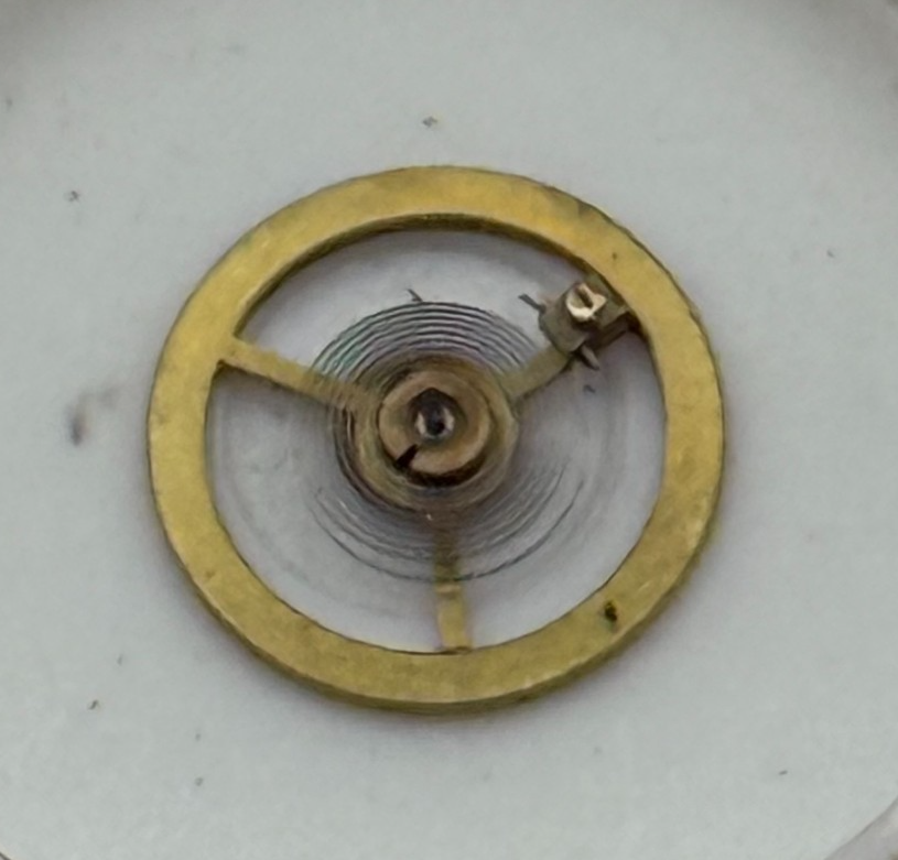 Kasper 200 Balance Wheel Complete And Spring 5 1/4''' Watch Movement Parts NOS