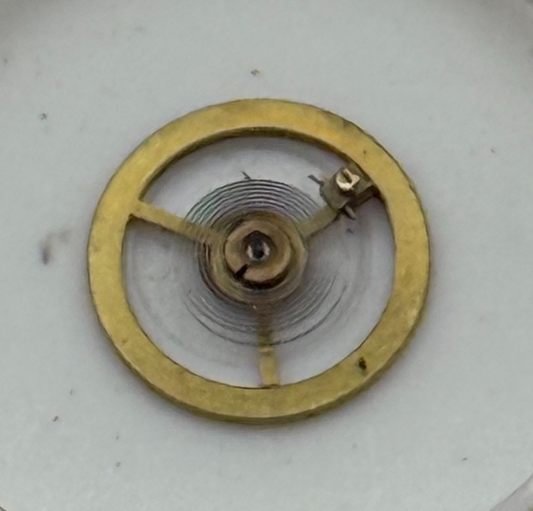 Kasper 200 Balance Wheel Complete And Spring 5 1/4''' Watch Movement Parts NOS