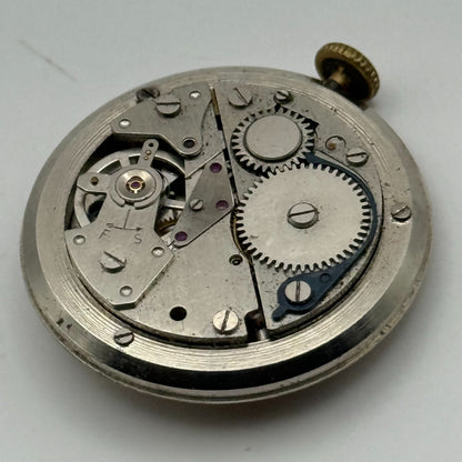 Smiths 21 Jewels Date Pointer Watch Movement Manual Wind Vintage Parts 30.4mm