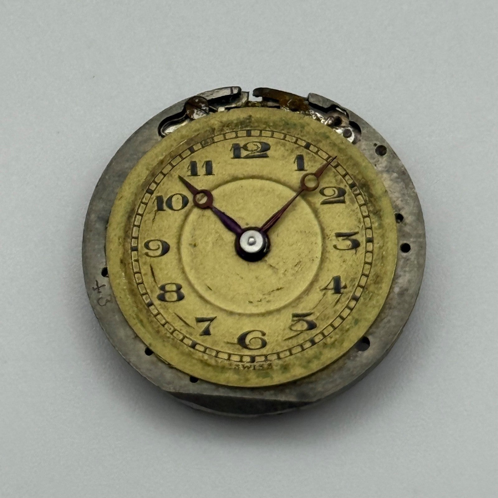 A Lecoultre E Blancpain Fils Watch Movement Manual Wind Vintage Parts 21.5mm