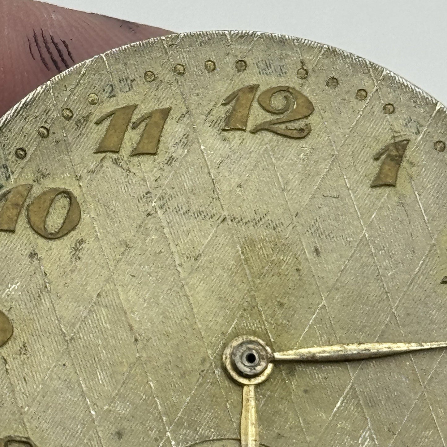 42.8mm Unidentified Vintage Pocket Watch Movement Dial PARTS REPAIR SPARES