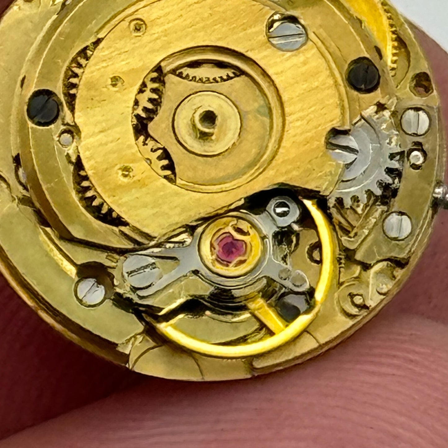 17.4mm Running Bulova 7BLACD Automatic Ladies Watch Movement Swiss Vintage PARTS