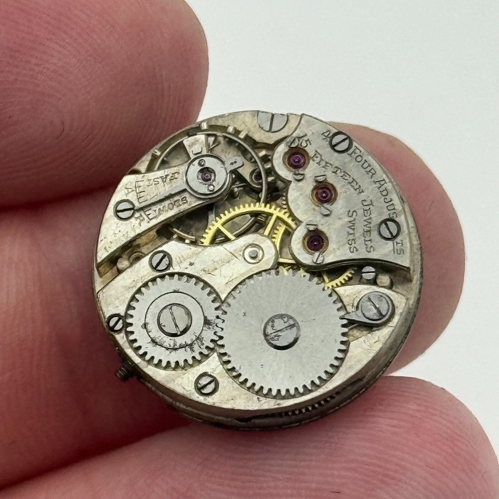 20.1mm Ladies Possibly Movado Art Deco Manual Wind Swiss Watch Movement PARTS