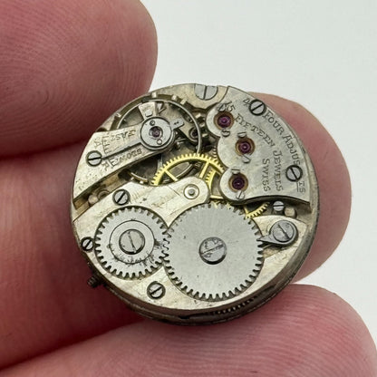 20.1mm Ladies Possibly Movado Art Deco Manual Wind Swiss Watch Movement PARTS