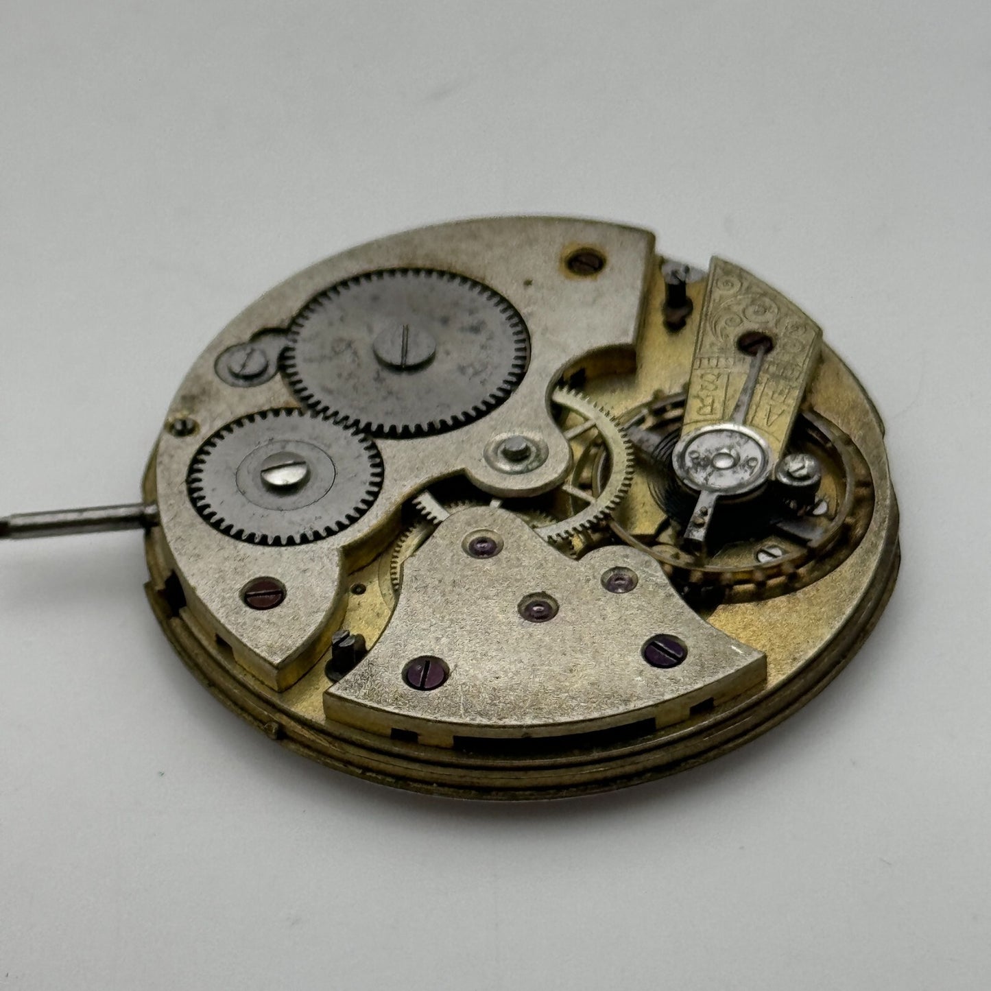 41.7mm Unidentified Quality Thin Vintage Open Face Pocket Watch Movement PARTS