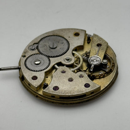 41.7mm Unidentified Quality Thin Vintage Open Face Pocket Watch Movement PARTS
