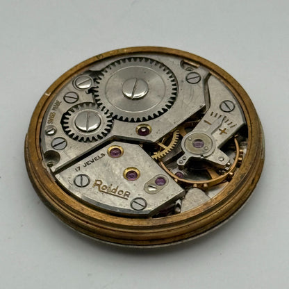 FHF 70 Watch Movement Roldor Manual Wind Vintage Swiss 17 Jewels Parts 27.1mm