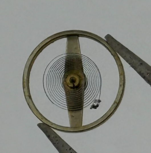 ST 69 Balance Wheel Complete And Spring 6¾-8''' 1155 M Watch Movement Parts