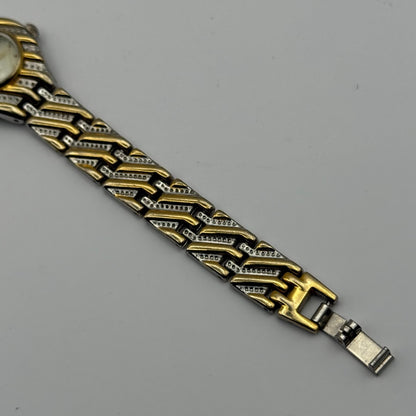 Clementine L. Ladies Quartz Watch MOP Dial Two Tone Bracelet Working 22mn