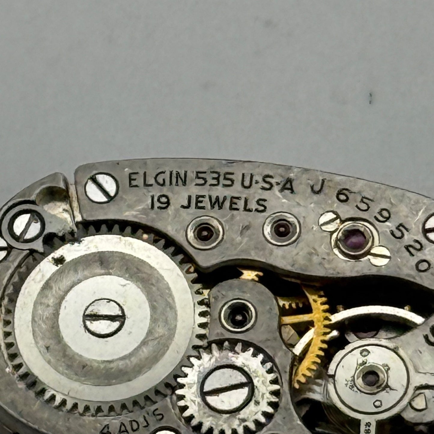 Lady Elgin Grade 535 Model 2 Watch Movement 1948 21/0s American Parts Repair