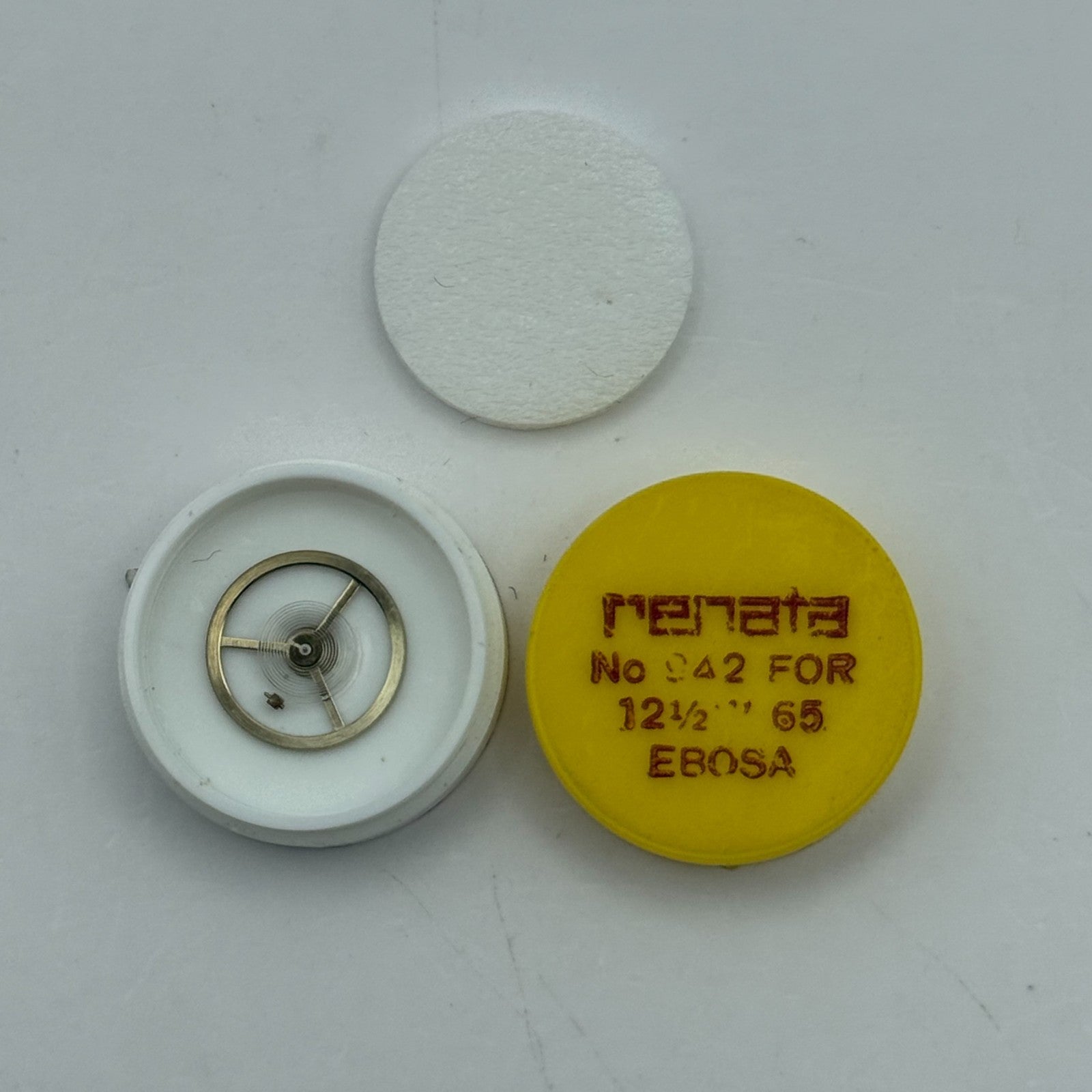 Ebosa 65 Balance Wheel Complete And Spring 12½’’’ 942 Watch Movement Parts NOS