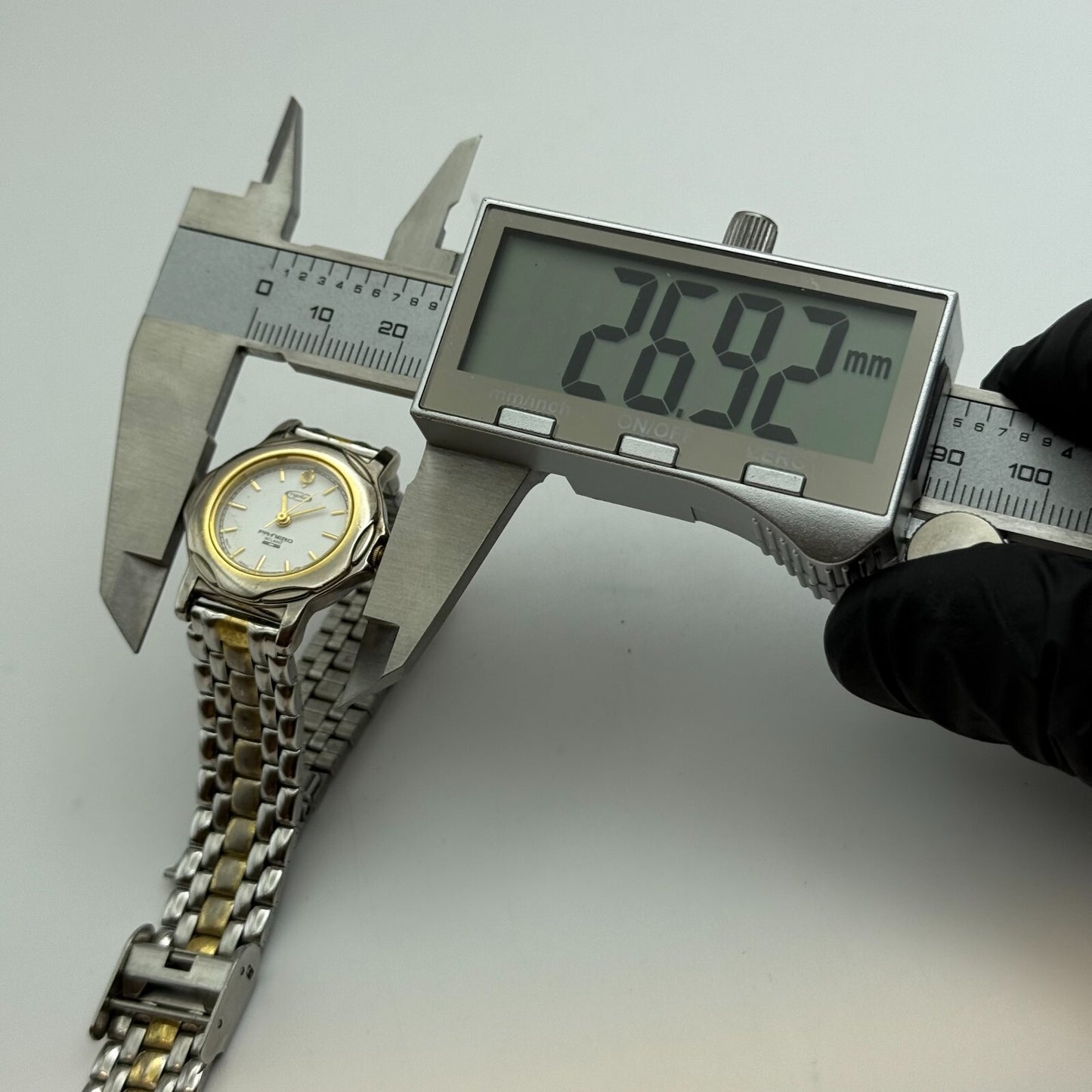 26mm Working Ladies Nero Pa-Nero Milano 2 Tone Quartz Watch 5.25 Inches