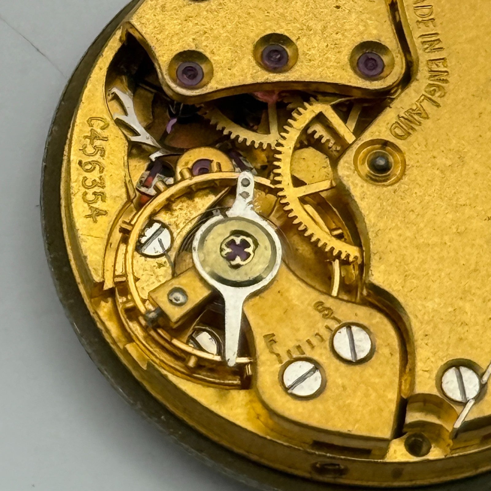 Smiths De Luxe C456354 Watch Movement Manual Wind Vintage Parts Repair 28.8mm