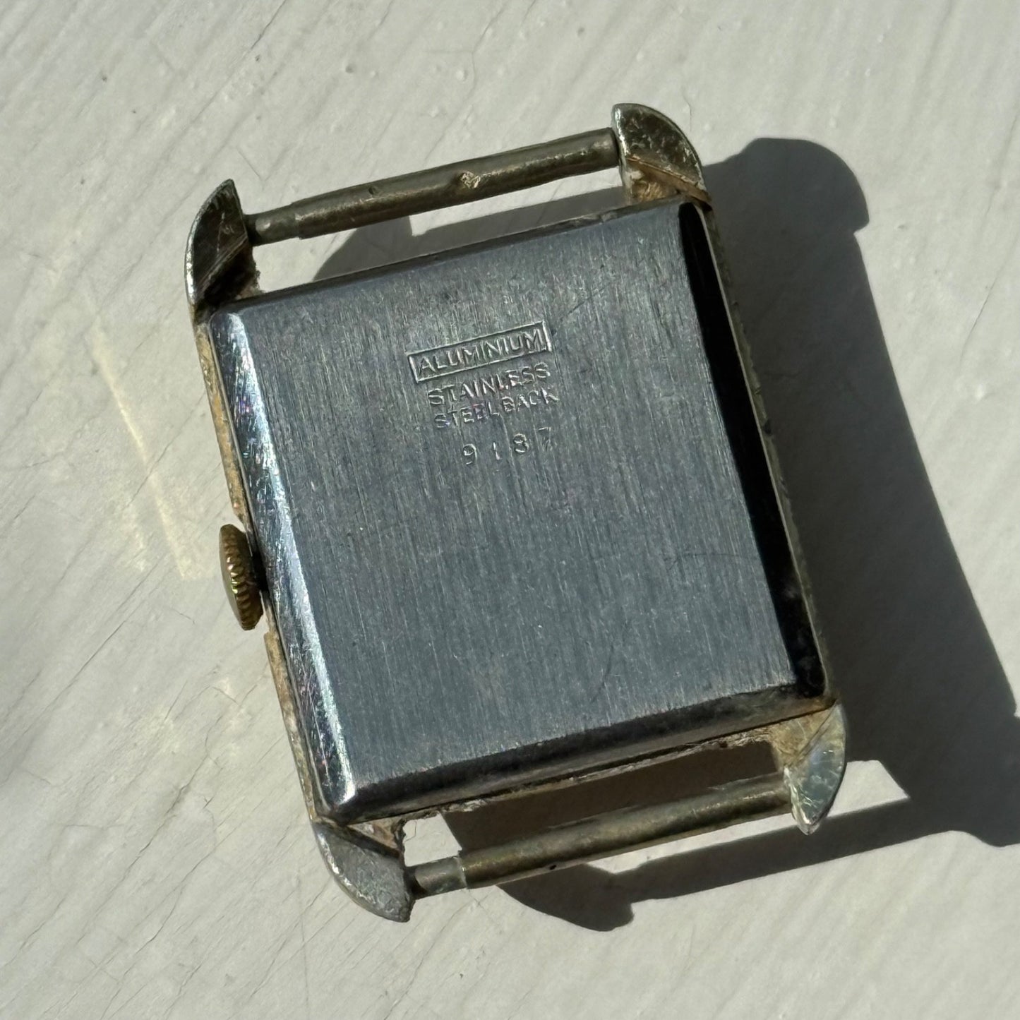 22mm Vintage 15 Jewels Antimagnetic Swiss Aluminium Manual Wind Watch For PARTS