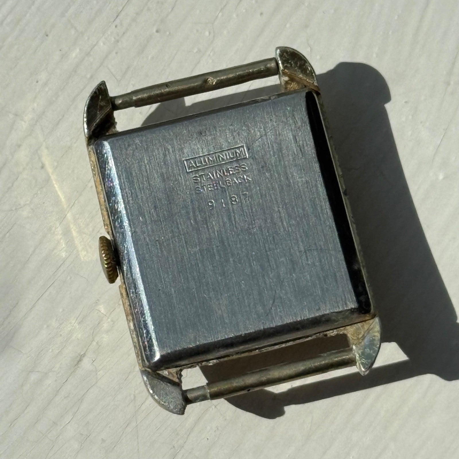 22mm Vintage 15 Jewels Antimagnetic Swiss Aluminium Manual Wind Watch For PARTS