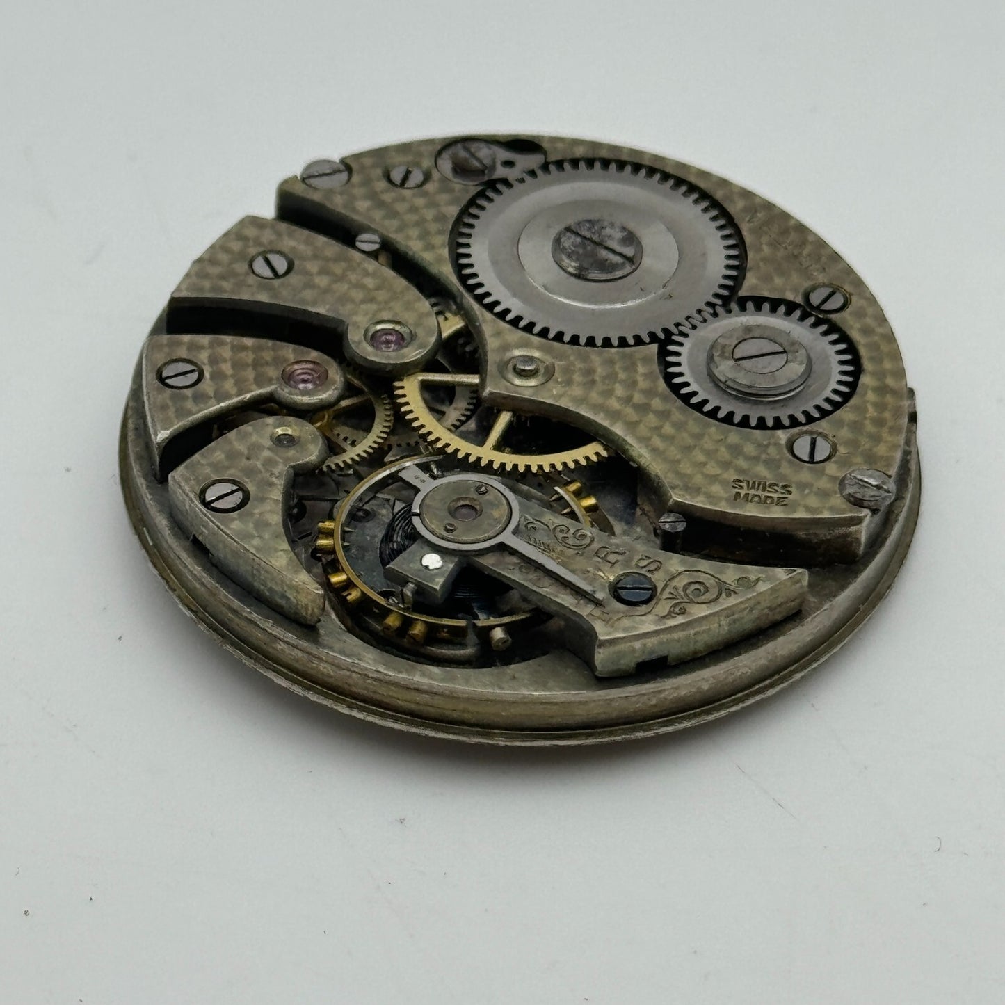 43mm Oreba Swiss Made Vintage Pocket Watch Movement PARTS SPARES REPAIR