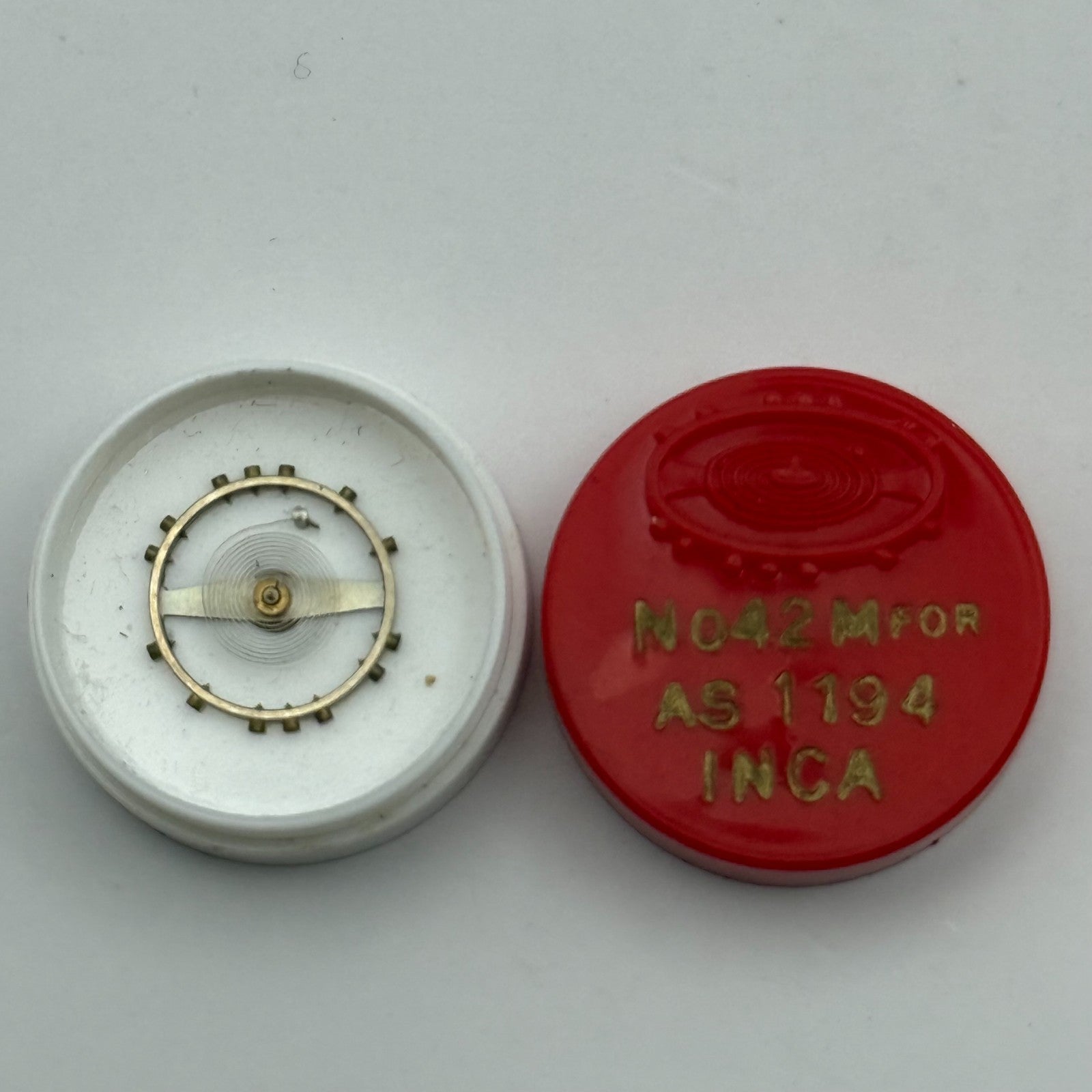 AS 1194 Balance Wheel Complete And Spring Inca 42 M Watch Movement Parts NOS
