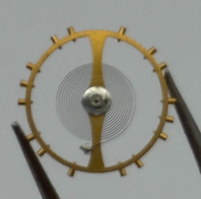 AS 1649 Balance Wheel Complete And Spring 11½''' Inca 1563 Watch Movement Parts 