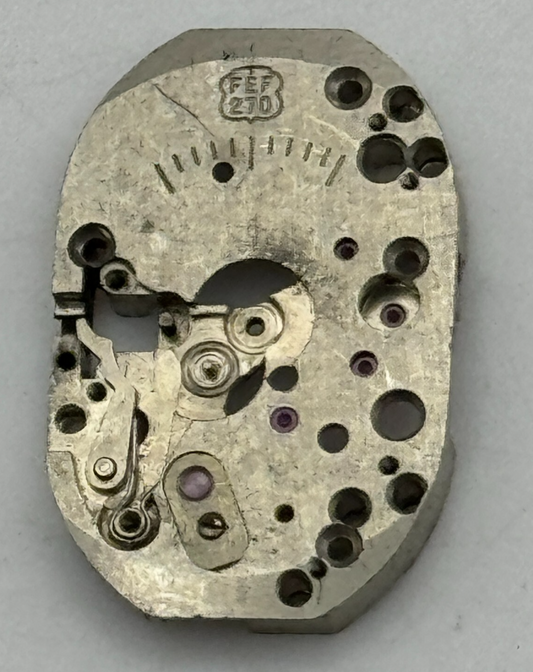 12.8mm Ladies FEF 270 Partial Manual Wind Watch Movement Swiss Vintage PARTS