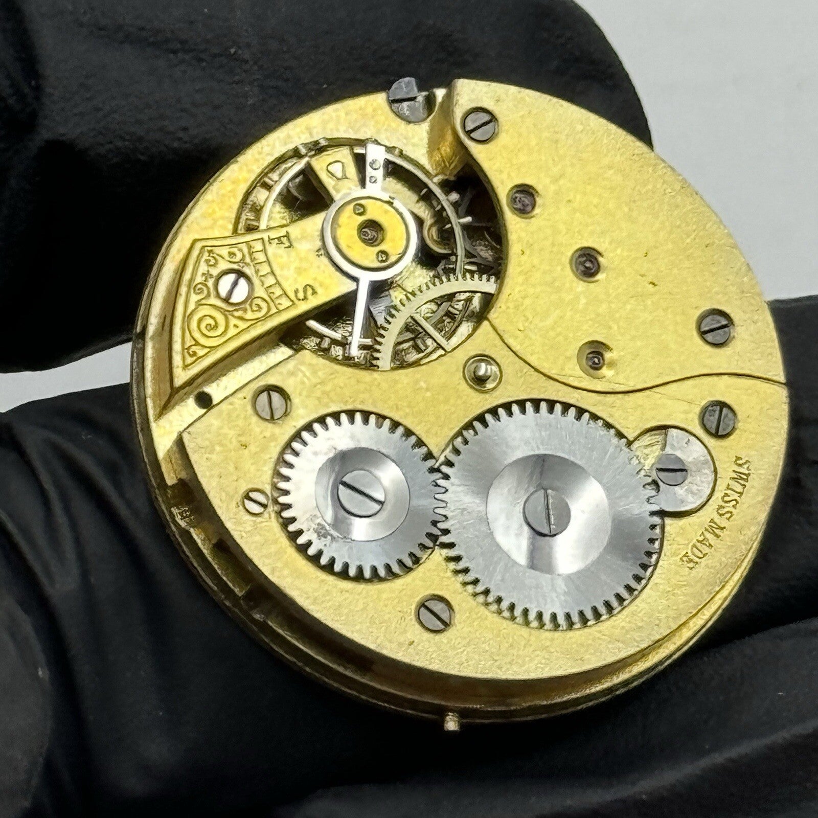 31.1mm S Smith & Son London Quality Pocket Watch Movement And Dial To Restore