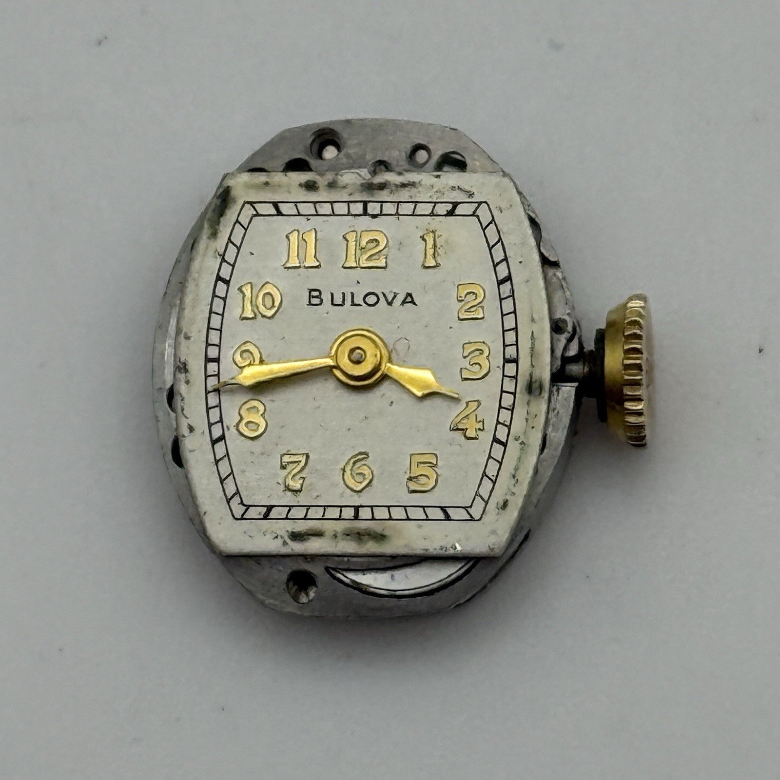 13.1mm Running Vintage Ladies Bulova 5AD Manual Wind Swiss Watch Movement PARTS