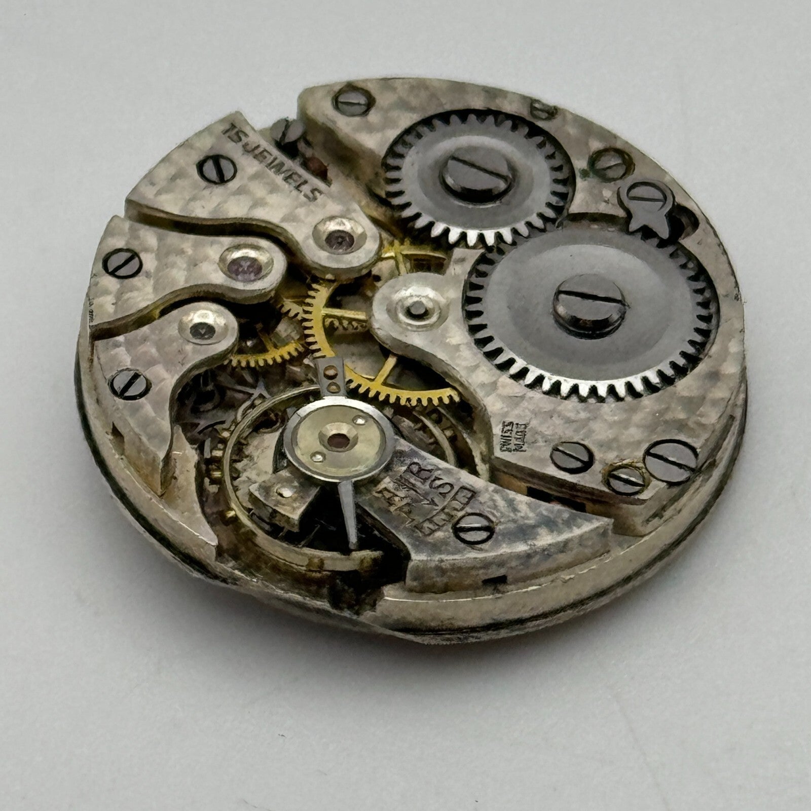 23.6mm AS A Schild 15 Jewels Nice Dial Manual Wind Swiss Watch Movement PARTS